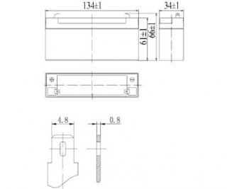 DELTA DT 6033 аккумулятор фото