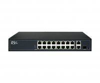 RVi-1NS16F-3H сетевой 16 портовый коммутатор с питанием по poe