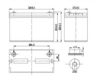 DELTA DTM 12100 L аккумулятор фото