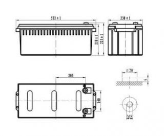 DELTA DTM 12200 L аккумулятор фото
